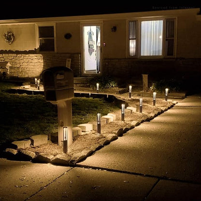 LEONLITE 5CCT Low Voltage Path Lights, 1800K2700K3000K4000K5000K Selectable, 3W LED Landscape Pathway Lights, Outdoor Landscape Lighting for Driveway, Aluminum, 12-24V AC/DC, ETL, IP65, Pack of 6