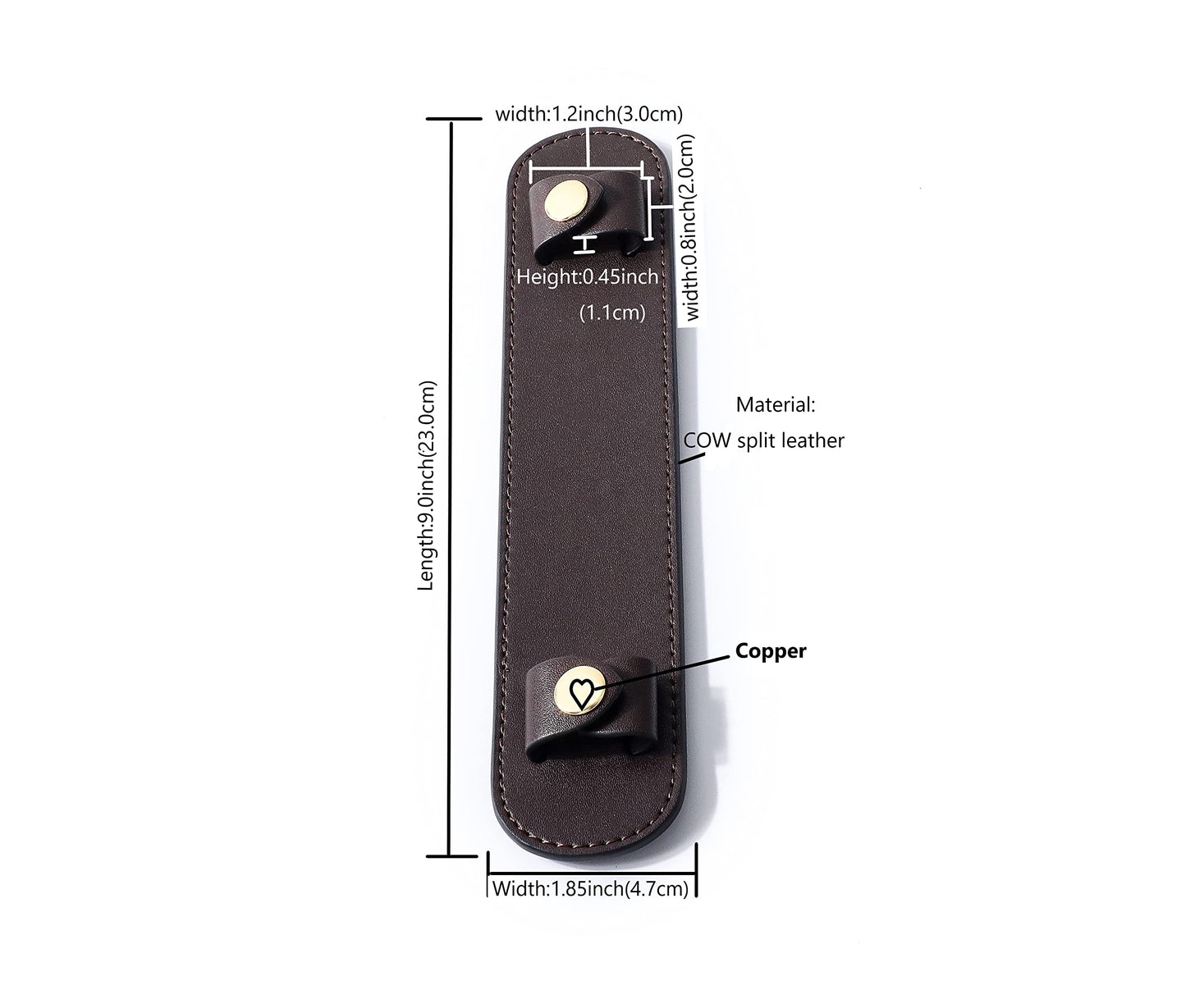 GOXTECH Leather Shoulder Strap Pad for Designer Trendy Bags (Coffee color)