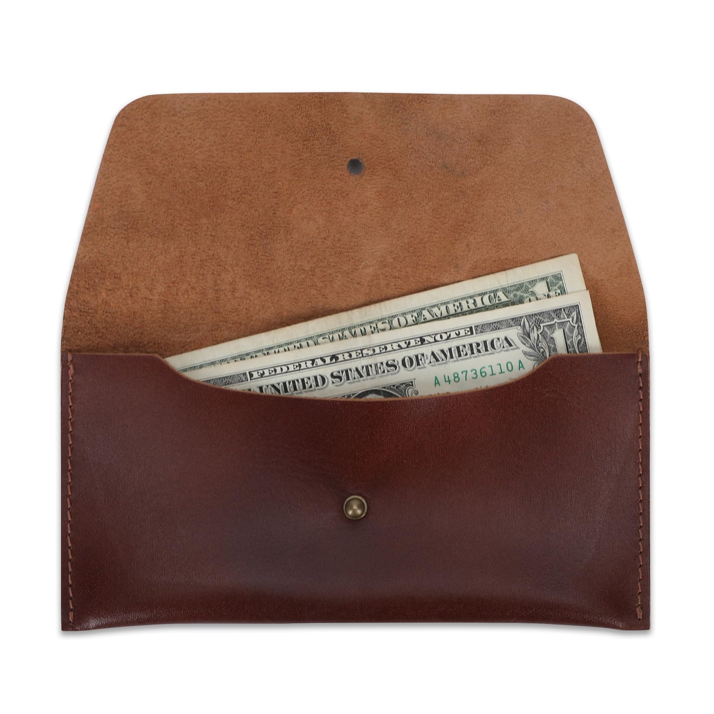 CestAntiQ Leather Currency Pouch (Wine) Large Flap Continental Wallet with Button Closure Utility Organizer Bag for Cash Coins Handmade Leather Money Pouch Currency Envelope Storage Bag for Men Women