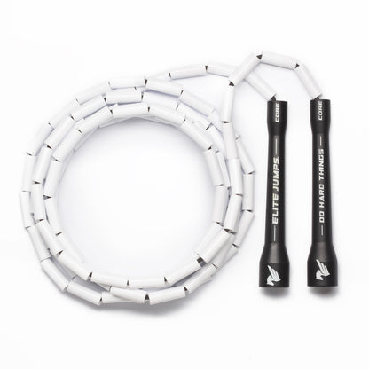 Elite Jumps - Do Hard Things 1” Beaded Jump Ropes - Strong & Durable Materials - Resize & Adjust - Fitness & Cardio Training - Improve Rhythm, Speed, Agility
