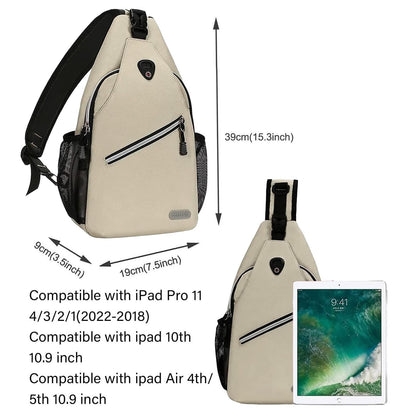MOSISO Sling Backpack, Multipurpose Crossbody Shoulder Bag Travel Hiking Daypack