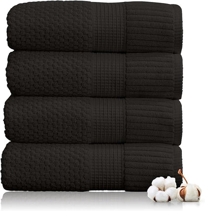 NY Loft Bath Towel 4 Pack, 100% Cotton, Super Soft & Absorbent, Premium Thick