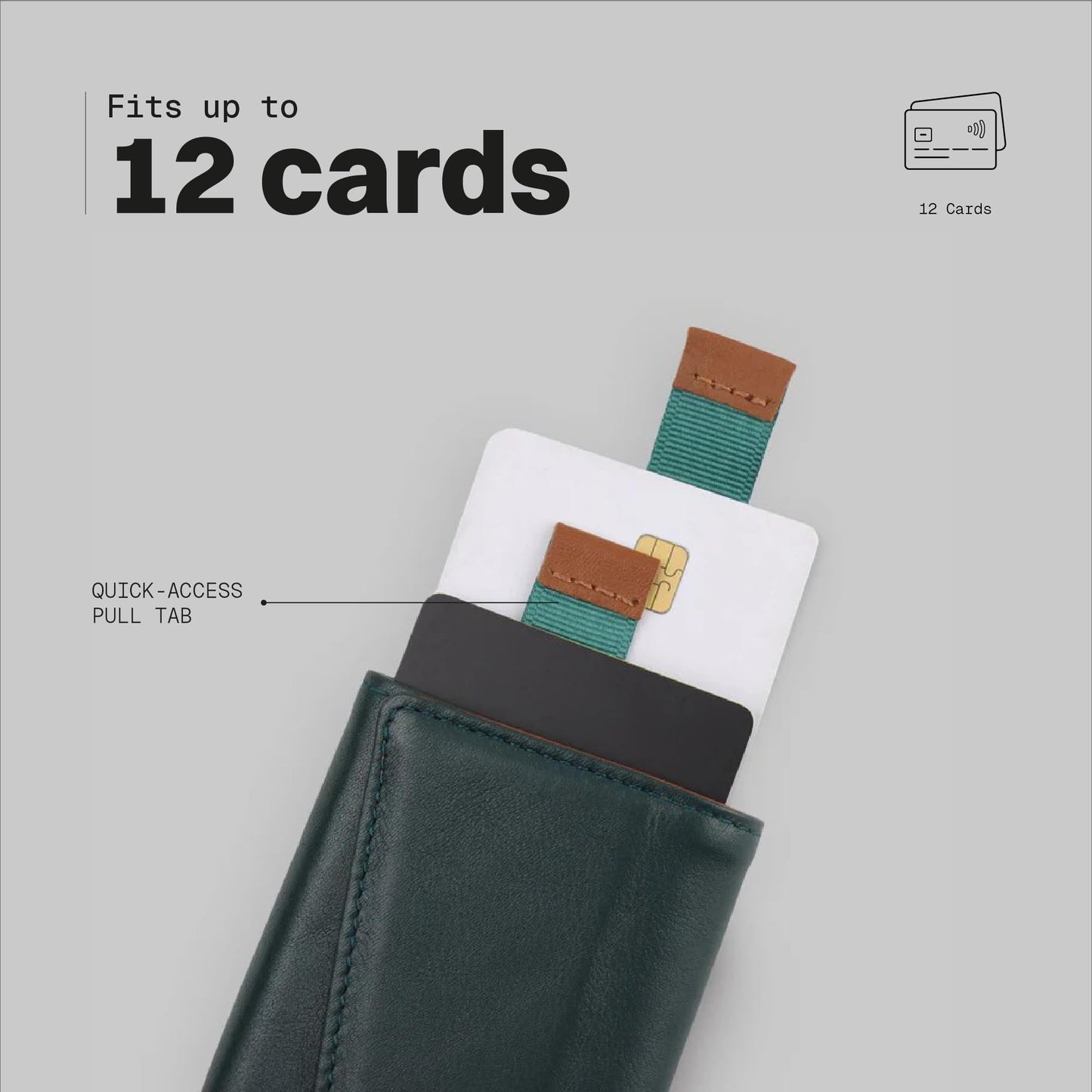 The Frenchie Co. - Speed Wallet - Ultra Slim Minimalist - RFID Blocking Front Pocket Wallet - Quick-Access Card Holder, Full-Grain Italian Leather, for Men & Women
