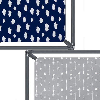 Pack and Play Sheets Fitted, 2 Pack Playard Sheet Fits for Graco Pack n Play Mattress, Mini Crib Sheets for Baby Boys & Girl