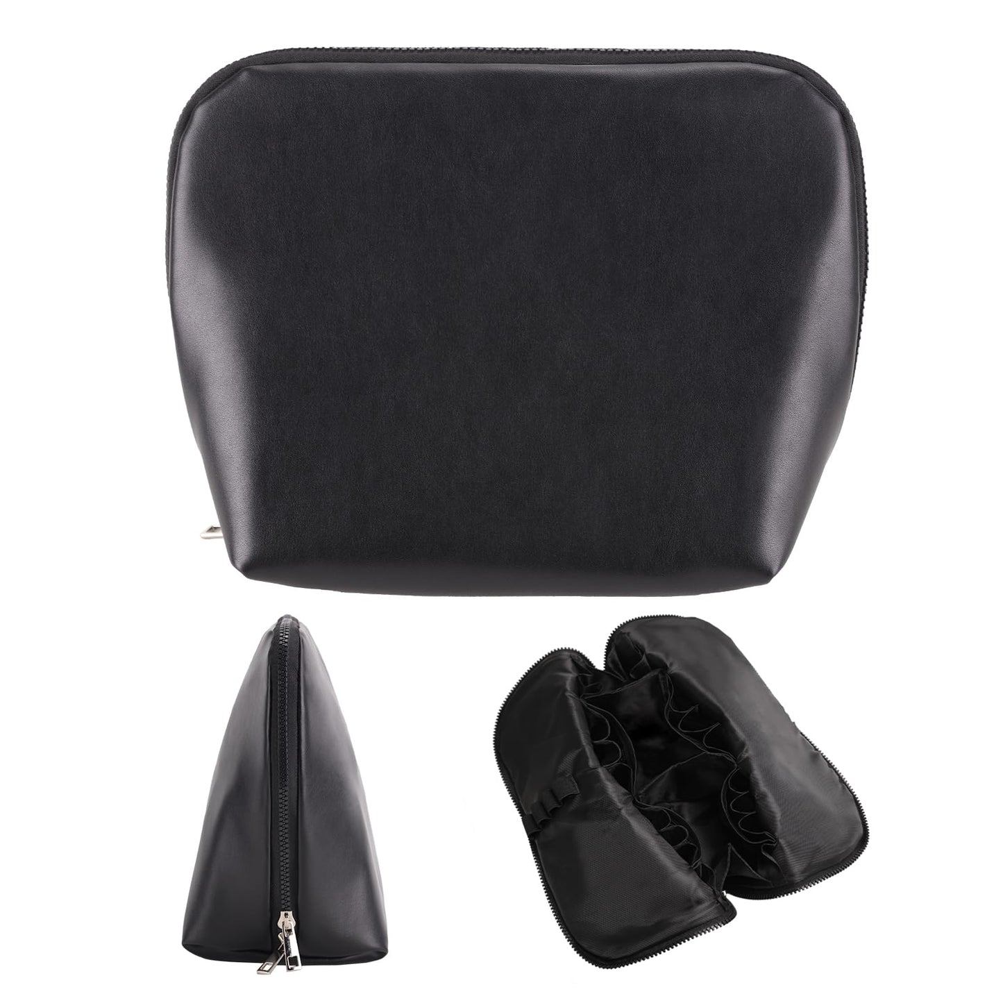 dadop Travel Makeup & Toiletry Bag, Large Waterproof Cosmetic Bag Organizer With 28 Pocket & Adjustable Compartments & 4 Brush Holders