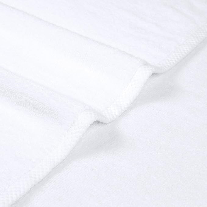 Amazon Basics 100% Cotton Soft Quick-Dry 8-Piece Towel Set, Bath Towels