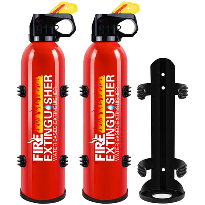 Fire Extinguisher for Home, 2 Pack Car Fire Extinguishers with Mount, 8 in 1 Portable Kitchen Fire Extinguishers for A, B, C, K Category, 620ml Mini Fire Extinguisher for Car Truck Boat
