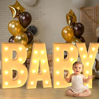 Marquee Letters 3 Feet Tall Large Light Up Letters R Wedding Mr and Mrs Sign Marry Me Engagement Party Decor Yellow Light Birthday Decorations Balloon Arch Kit Foam Sign R