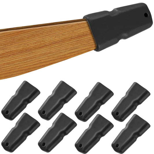 Amyhill 8 Pcs Recurve Bow Tip Protector Longbow Tip Guard Archery Accessories Silicone Protection Bow Limb Protector for Outdoor Hunting