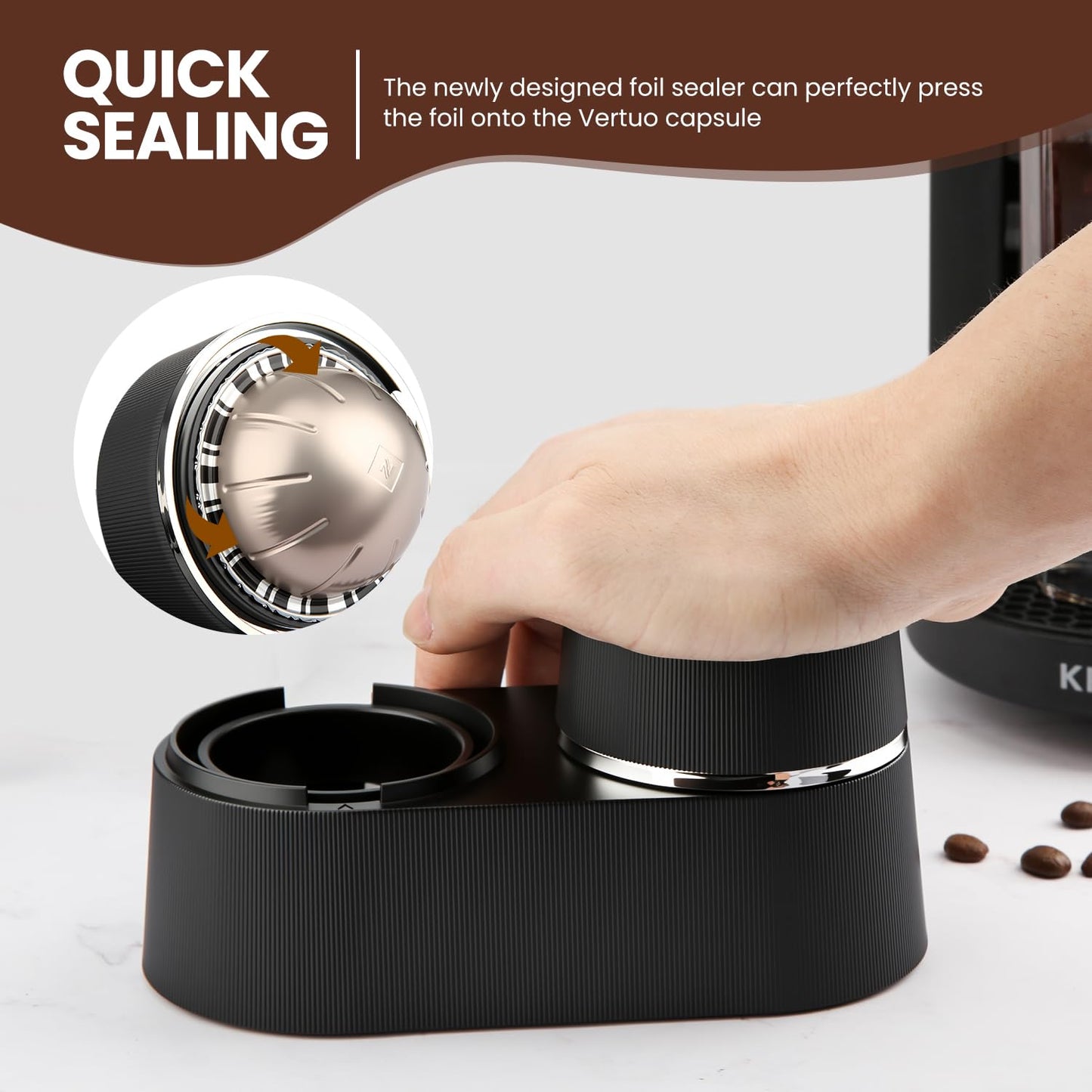 Pro Mael Reusable Vertuo Pods Kit for Nespresso Maker, Coffee Filling Tool
