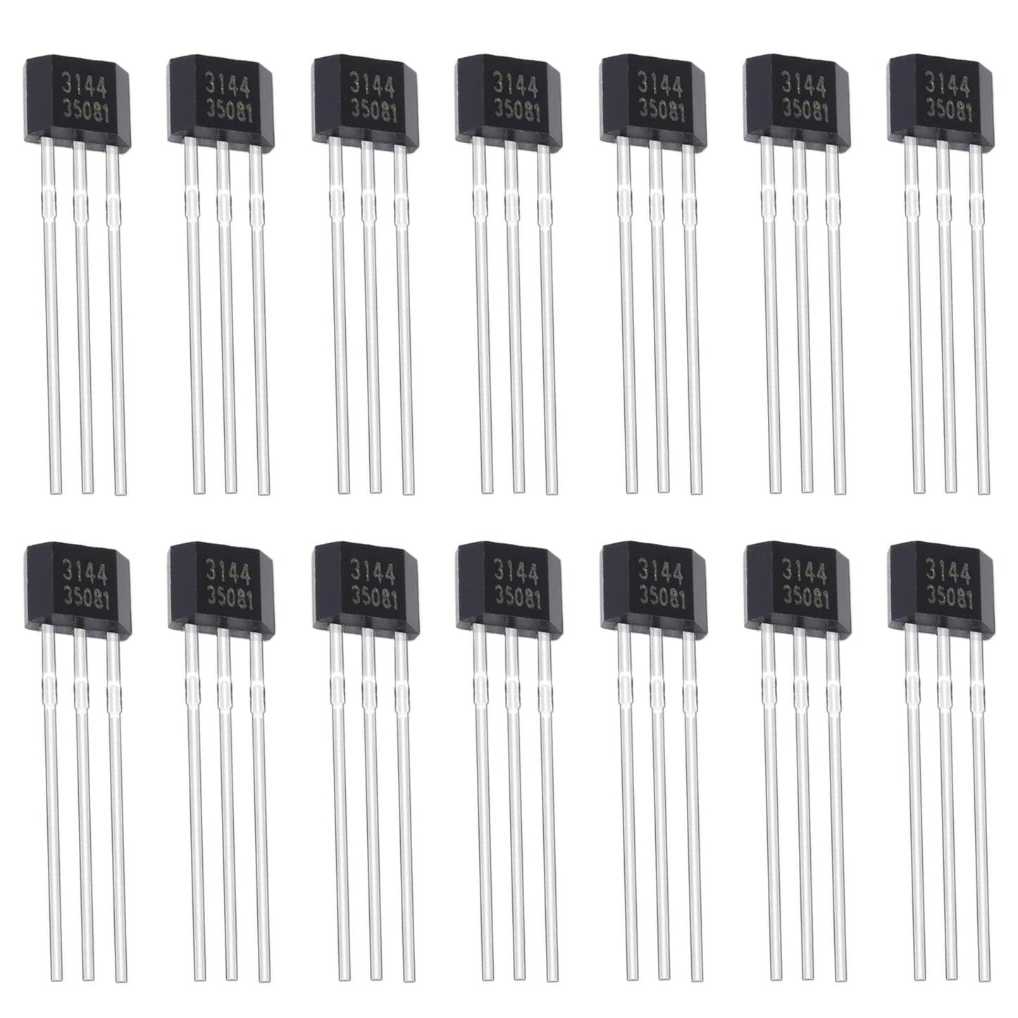 ALLECIN 20Pcs A3144 3144 Hall Effect Sensor OH3144 AH3144E 3Pins Magnetic Detector