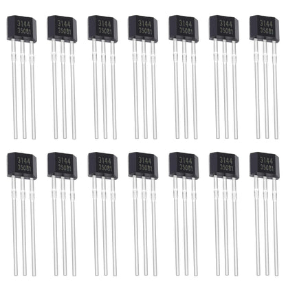 ALLECIN 20Pcs A3144 3144 Hall Effect Sensor OH3144 AH3144E 3Pins Magnetic Detector