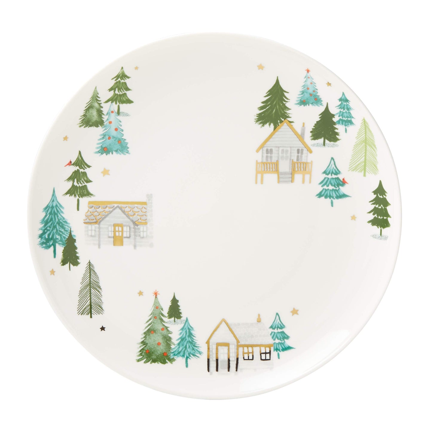 Lenox 890756 Balsam Lane Round Turkey Platter, Christmas Hosting