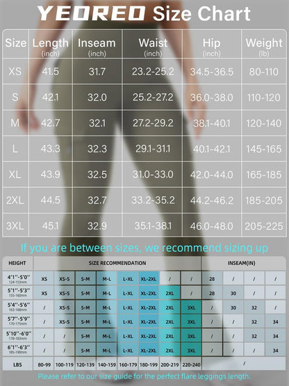 YEOREO CoreFlex Women Workout Flare Leggings with Pockets Hidden Scrunch High Waisted Cargo Gym Yoga Leggings Army Green XL