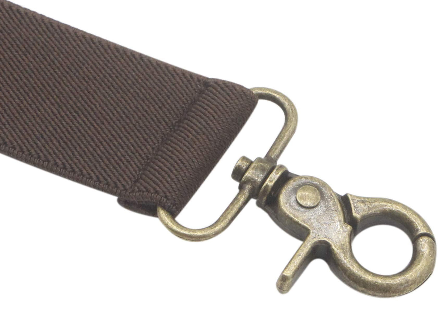 Timiot Mens Suspender 4 Swivel Strong Hooks Adjustable Braces Elastic Comfortable X Style Heavy Duty Strap (Coffe)