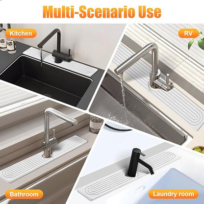 Kitchen Sink Faucet Mat, Super Absorbent Diatomaceous Earth kitchen Sink Mat