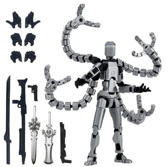 PkghoKids Assembly Completed T 3D Printed Dummy Robot 13 Action Figure