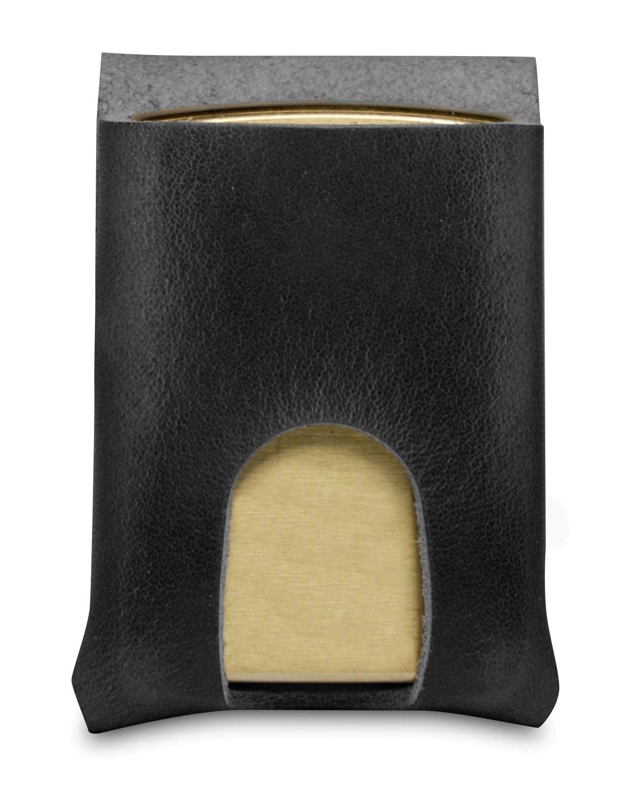 American Bench Craft Leather Lighter Pouch - Belt Case for Zippo Lighter - Black