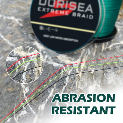 Dorisea Extreme Braid 100% Pe Black Braided Fishing Line 109Yards-2187Yards 6-550Lb Test Fishing Wire Fishing String Incredible Superline Zero Stretch (2000m/2187Yards 90lb/0.50mm)
