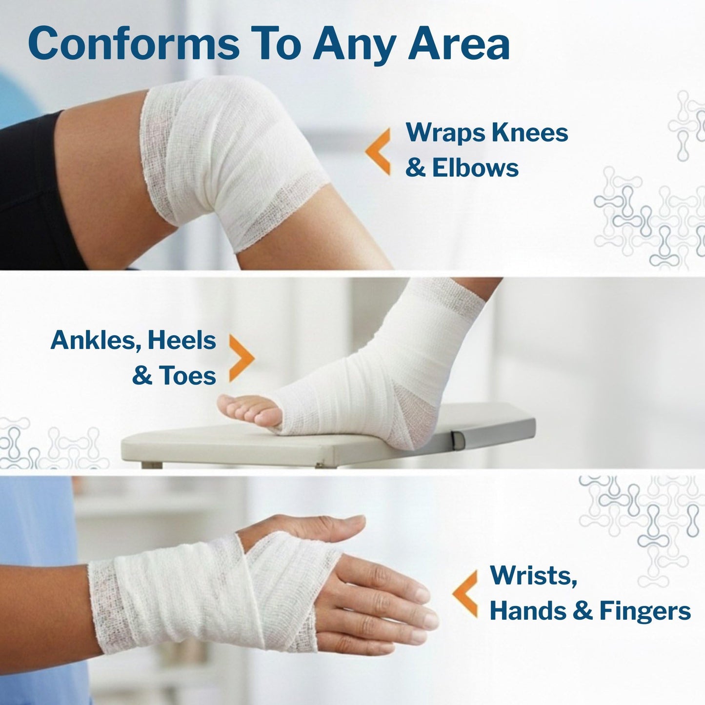 McKesson Sterile Gauze Roll Bandages, 3.4 in x 3.6 yd