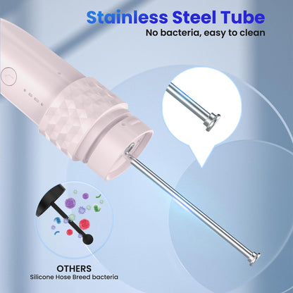 Portable Water flosser with Electric Toothbrush, 2 in 1 Teeth Cleaning Kit, Electric Toothbrush and flosser Combo, Water Flosser for Travel and Home (Black)