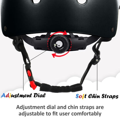Kids Bike Helmet, Adjustable and Multi-Sport, from Toddler to Youth, 3 Sizes