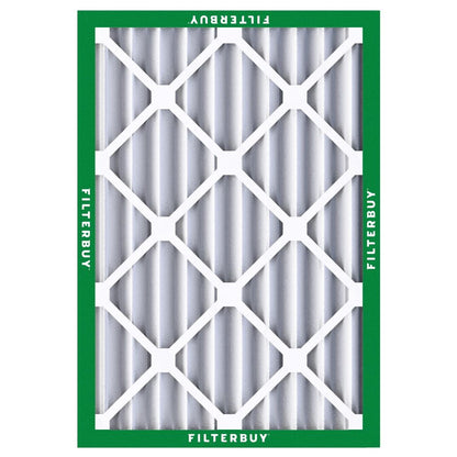 Filterbuy 16x20x4 Air Filter MERV 8 Essential Dust & Allergy Defense (6-Pack), Electrostatic Pleated HVAC AC Furnace Filters Replacement, Made in USA (Actual Size: 15.50 x 19.50 x 3.63)