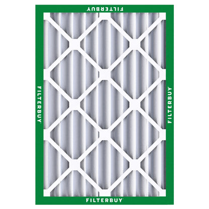 Filterbuy 20x24x4 Air Filter MERV 8 Essential Dust & Allergy Defense (2-Pack), Electrostatic Pleated HVAC AC Furnace Filters Replacement, Made in USA (Actual Size: 19.38 x 23.38 x 3.63)