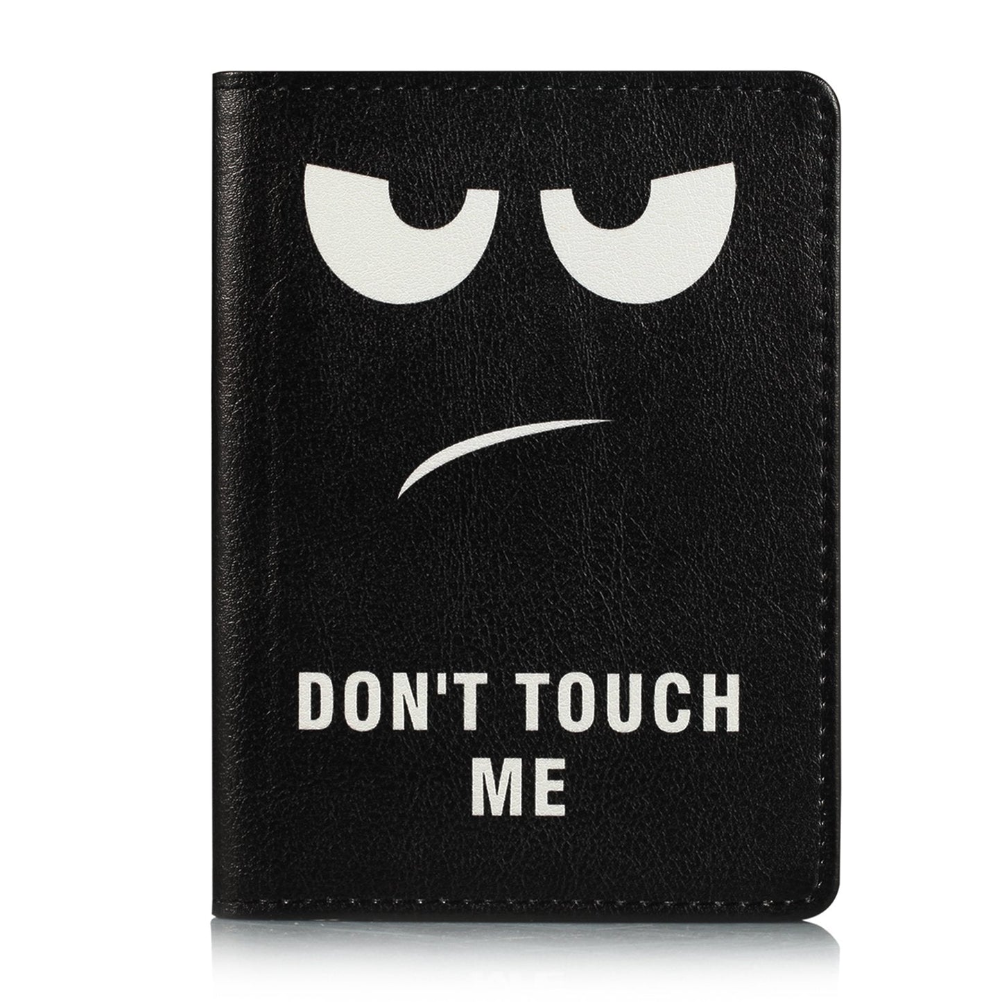 UUcovers Passport Holder Cover Case PU Leather RFID Blocking Card Pockets Holder Cute Luggage Magnetic Wallet Passport Holder Case for travel Women Men, Don't Touch