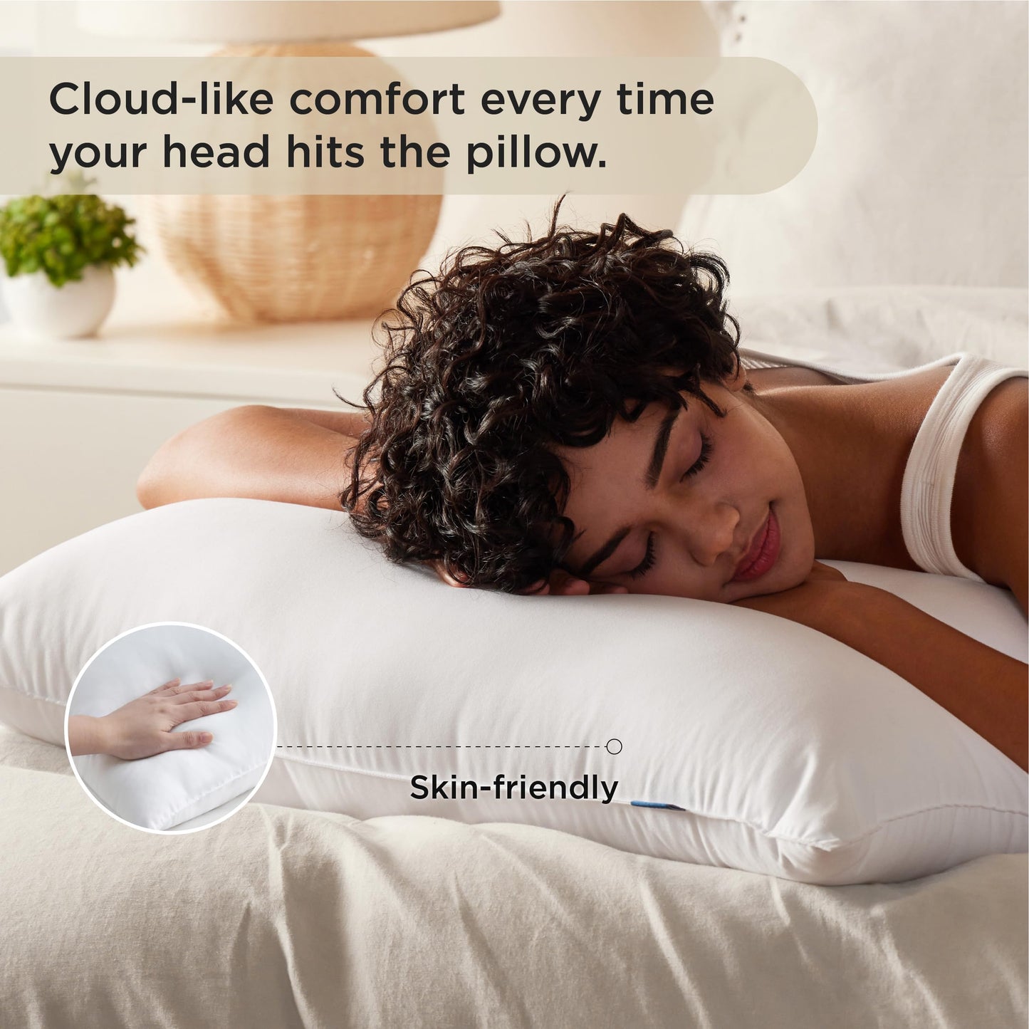 Bedsure Medium Firm Bed Pillows for Sleeping Standard Size, Set of 2, Standard Pillows 2 Pack Hotel Quality Premium Down Alternative for Medium Supportive Filling for Side, Back Sleepers