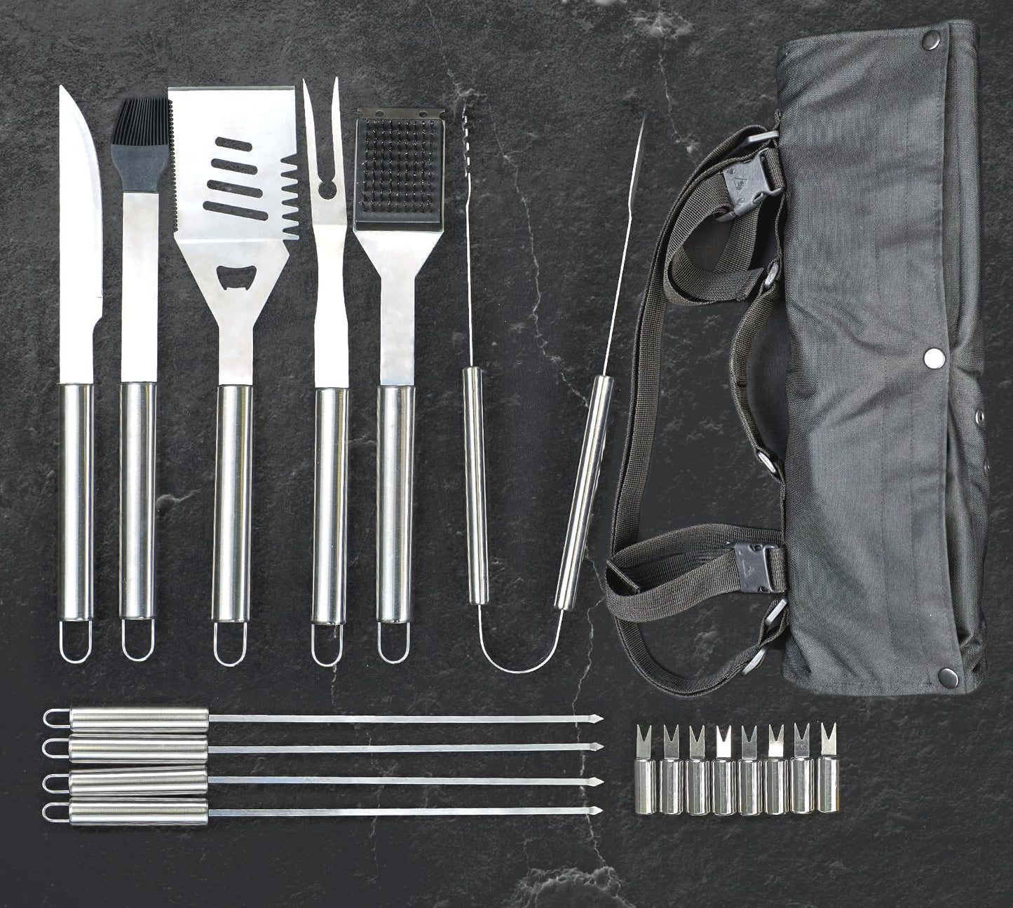 Grill Accessories for Outdoor Grilling - Outdoor Grill Accessories for Barbeque - Premium Grill Tool Sets Grilling Utensils Set - Griddle Accessories Kit - BBQ Gear