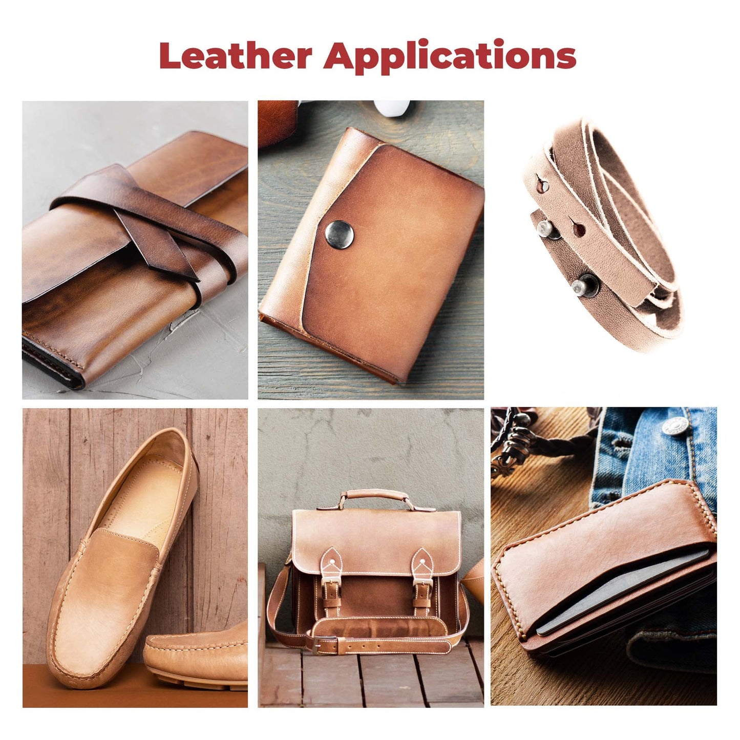 ELW 7-8 oz.(3-3.2 mm) Thickness Pre-Cut Square 2PCS 8"x12", Tooling Leather Vegetable Tanned Full Grain Leather - Cowhide Leathercraft for Holsters Knife Sheaths Coasters Molding Emboss Stamp Cases