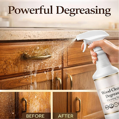 Wood Cleaner,Cabinet Cleaner,500MLKitchen Cabinet Cleaner,Shine, Clean And Protect Spray,For Wood Cabinets, Furniture, Tables, Baseboards, Trim And More (2PC)