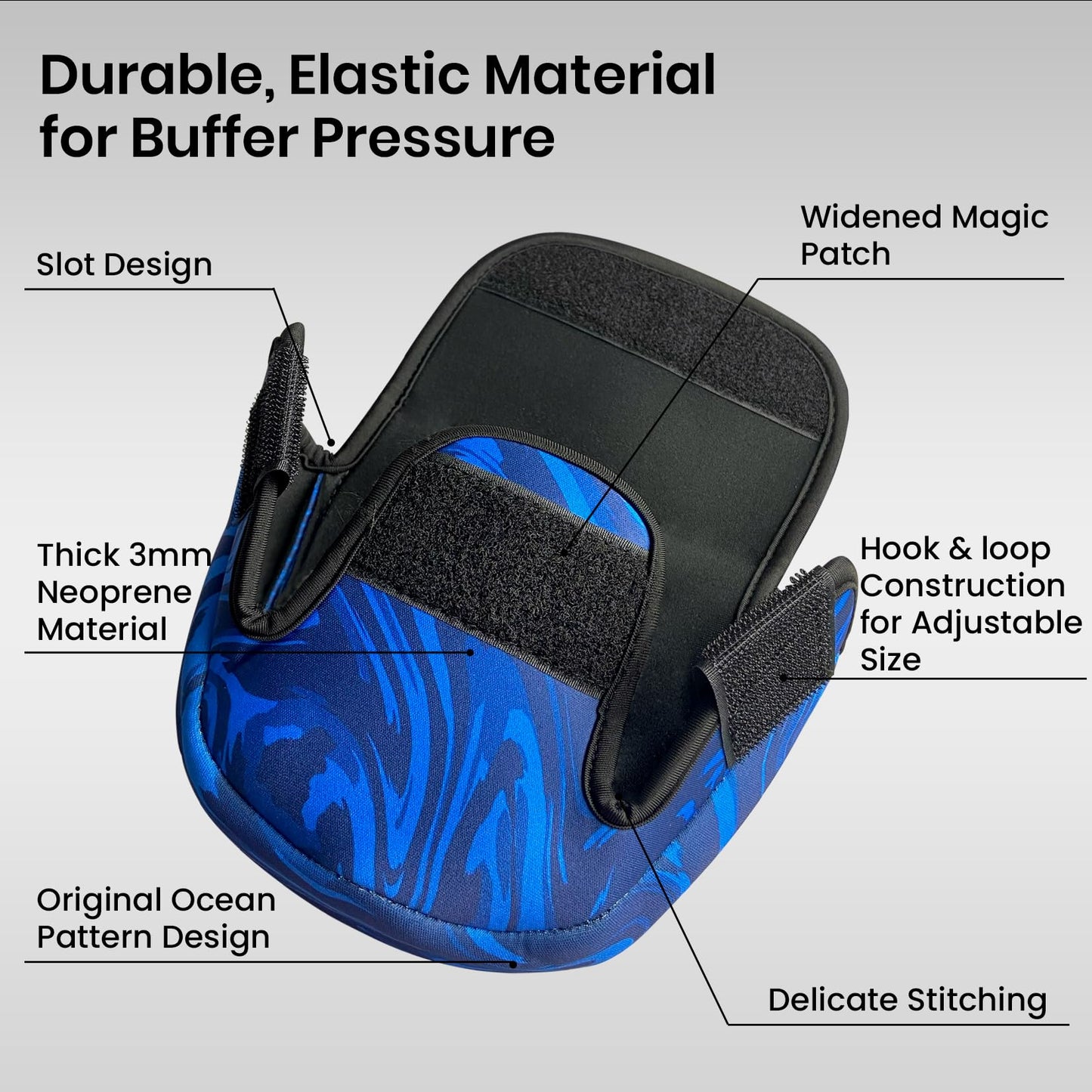 Pristis Spinning Reel Cover, Protective Pouch Bag made of 3mm Thick Impact Resistant Neoprene, Soft Adjustable Fishing Storage Protection Sleeve Case Accessory Gear for 2000-4000 series, size: M