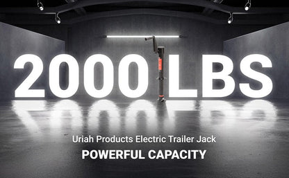 Aluma-Tow UC200020 Trailer Jack 2000 lbs., Power Tongue Jack, A-Frame, Heavy Duty Swivel Boat Trailer Jack, Manual Crank Handle, 9"-23" for Lifting Trailers, Campers & RVs & Boats