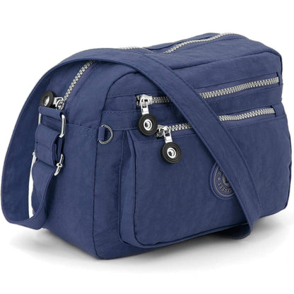 ekavale - Small Shoulder Bag Made of Water-Repellent Nylon - Handbag for Women & Girls - Crossbody Bag - Lightweight Shoulder Bag