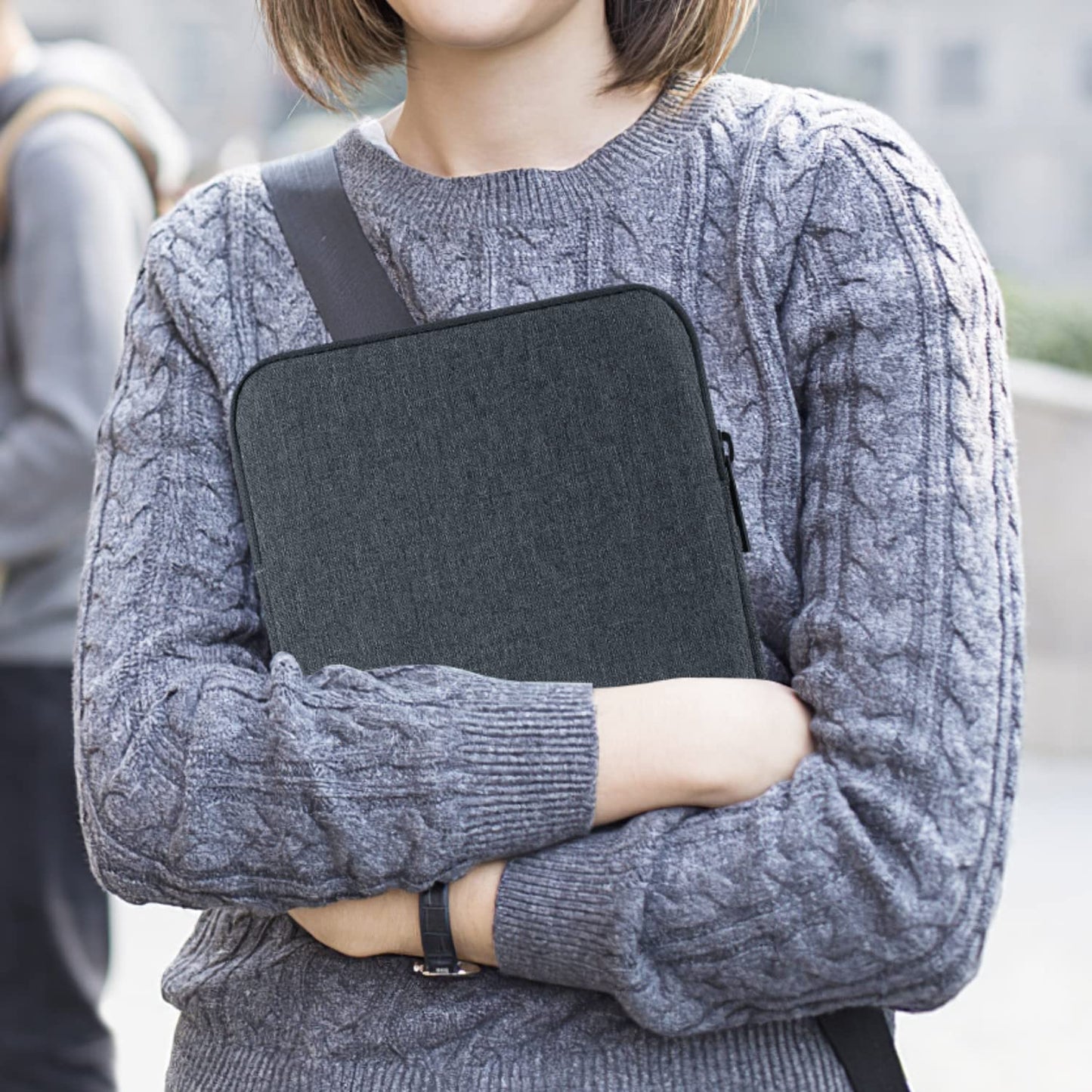 MoKo 9-11 Inch Tablet Sleeve Bag Carrying Case Fits New 11inch iPad Air M4, iPad A16 2025, iPad Pro 11 M4, Air 5/4/3, iPad 10/9/8th Gen, Tab S8/S9 11", Tablet Carrying Case, Space Gray