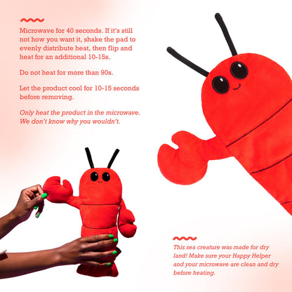 Happy Helpers Octopus Plush — Menstruation Crustacean Plushies Cute Lavender Scented Heating Pad for Cramps