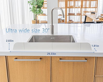 30 inch Premium Kitchen Sink Silicone Water Splash Guard SIZE UPGRADE 30" and
