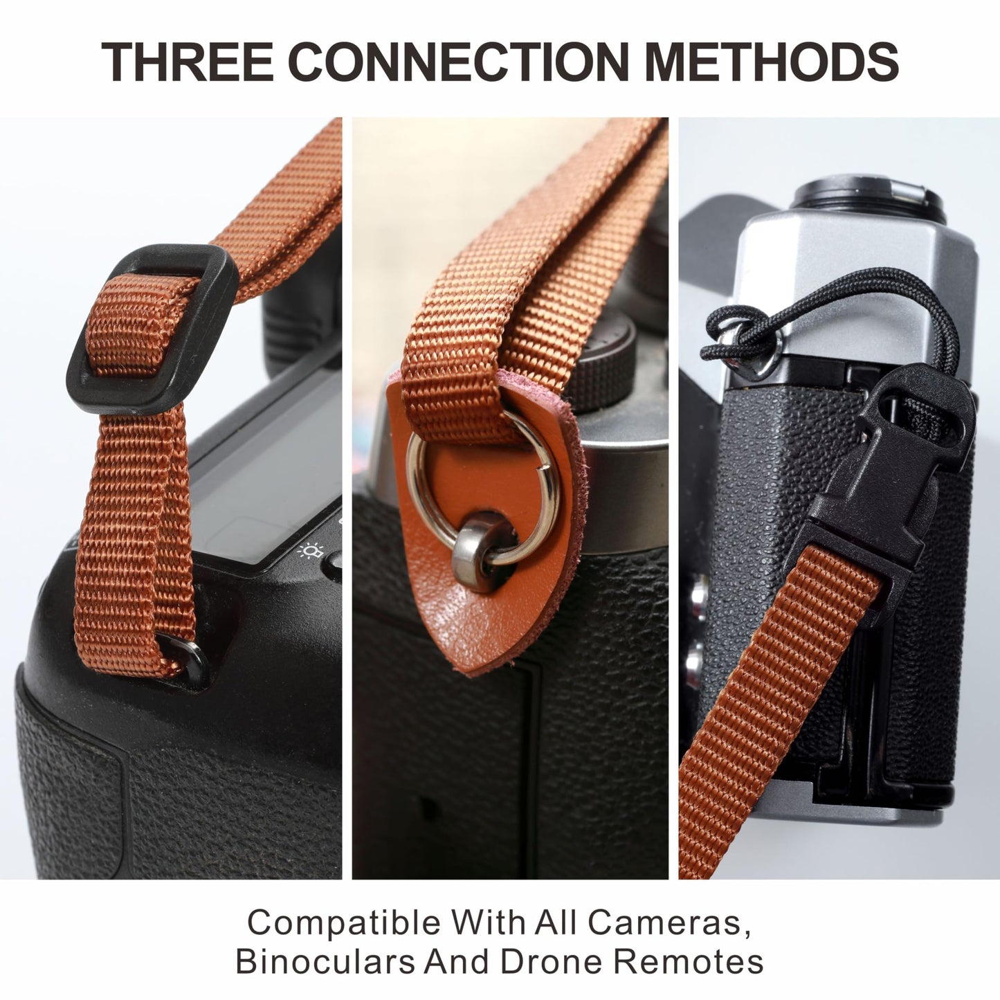 Padwa Lifestyle Cork Camera Strap - 2" Top Layer Cowhide Head Camera Straps for Photographers,Natural Log Crackle Art Print Style,Soft Chamois Velvet Padded Strap Quick Release fits All Cameras