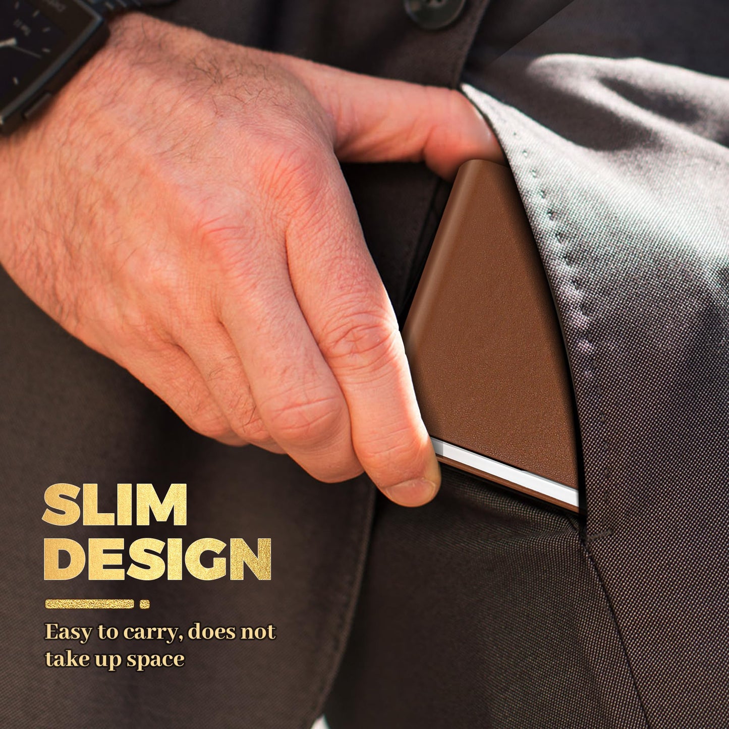 X-LIGHTER Cigarette Case with Lighter for 84MM King Size, Smell Proof, Ultra Slim, Leather Cigarette Holder Case for Men, Business