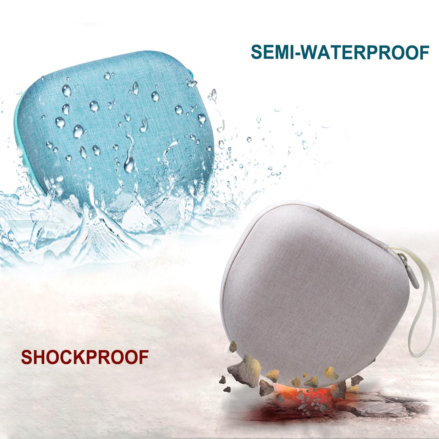 Headphone Case Compatible with Bose QuietComfort/BERIBES/TOZO/KVIDIO/Beats/Soundcore Anker Noise Cancelling Over-Ear Headphones, Pink