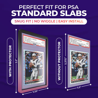 SUPERLIT PSA Gradient Slab Bumper 4 Pack Multi-Color - Guard for PSA Card Protection (Multi Pack 1)