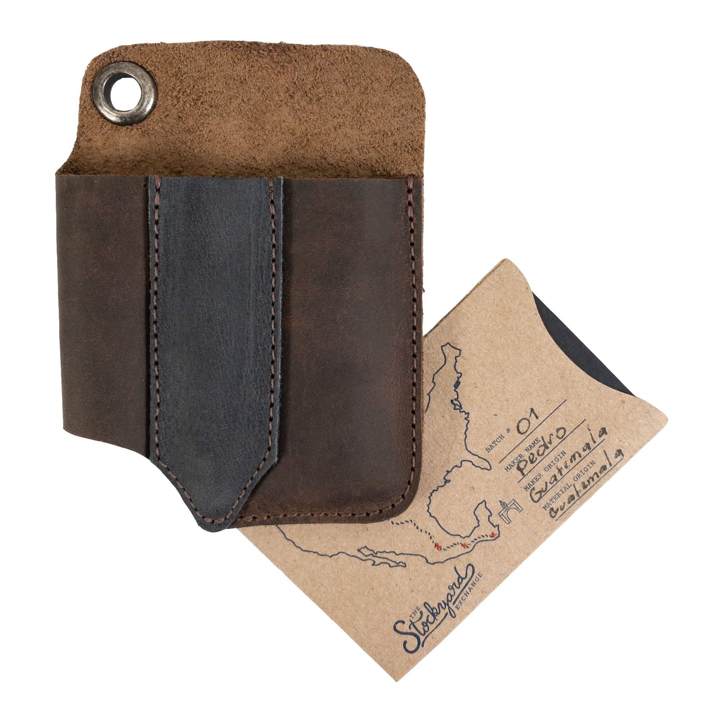 Valhalla Gear, EDC Tool Holster, Rustic Sleeve for Tools, Pocket Case, Full Grain Leather, Handmade, (Bourbon Brown/Charcoal Black)