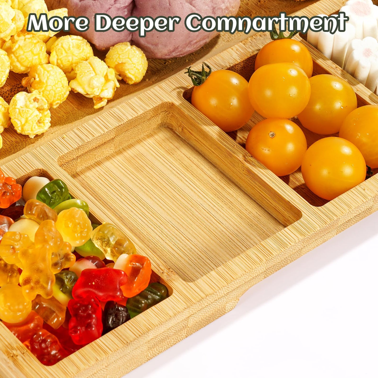 Zenxylo Charcuterie Boards Gift Set | Bamboo Cheese Board with Tongs and Spoons