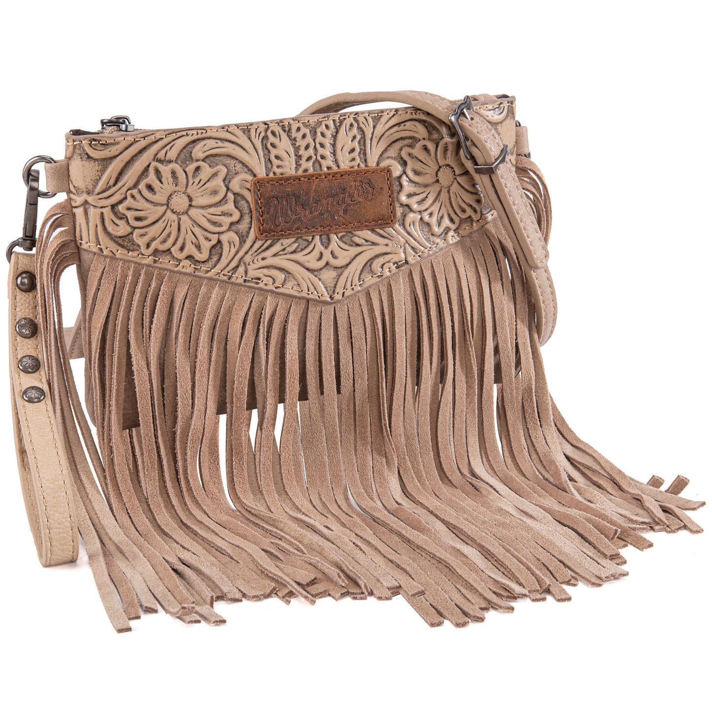 Wrangler Clutch Wristlet Fringe Purse Western Crossbody Bags for Women WG63-181KH