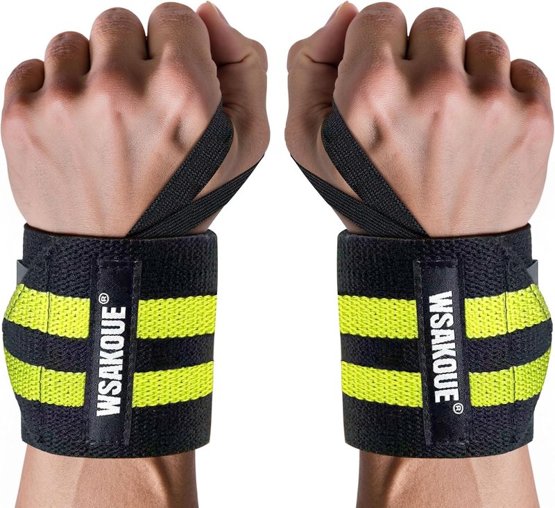 Weightlifting Wrist Wraps - 18" Professional Support with Heavy-Duty Thumb Loop | Adjustable Gym Straps for Men & Women