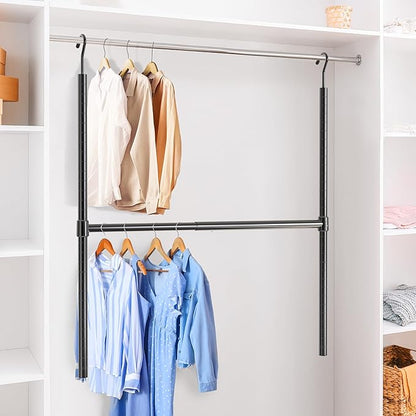 Simple Houseware Adjustable Closet Hanging Rod