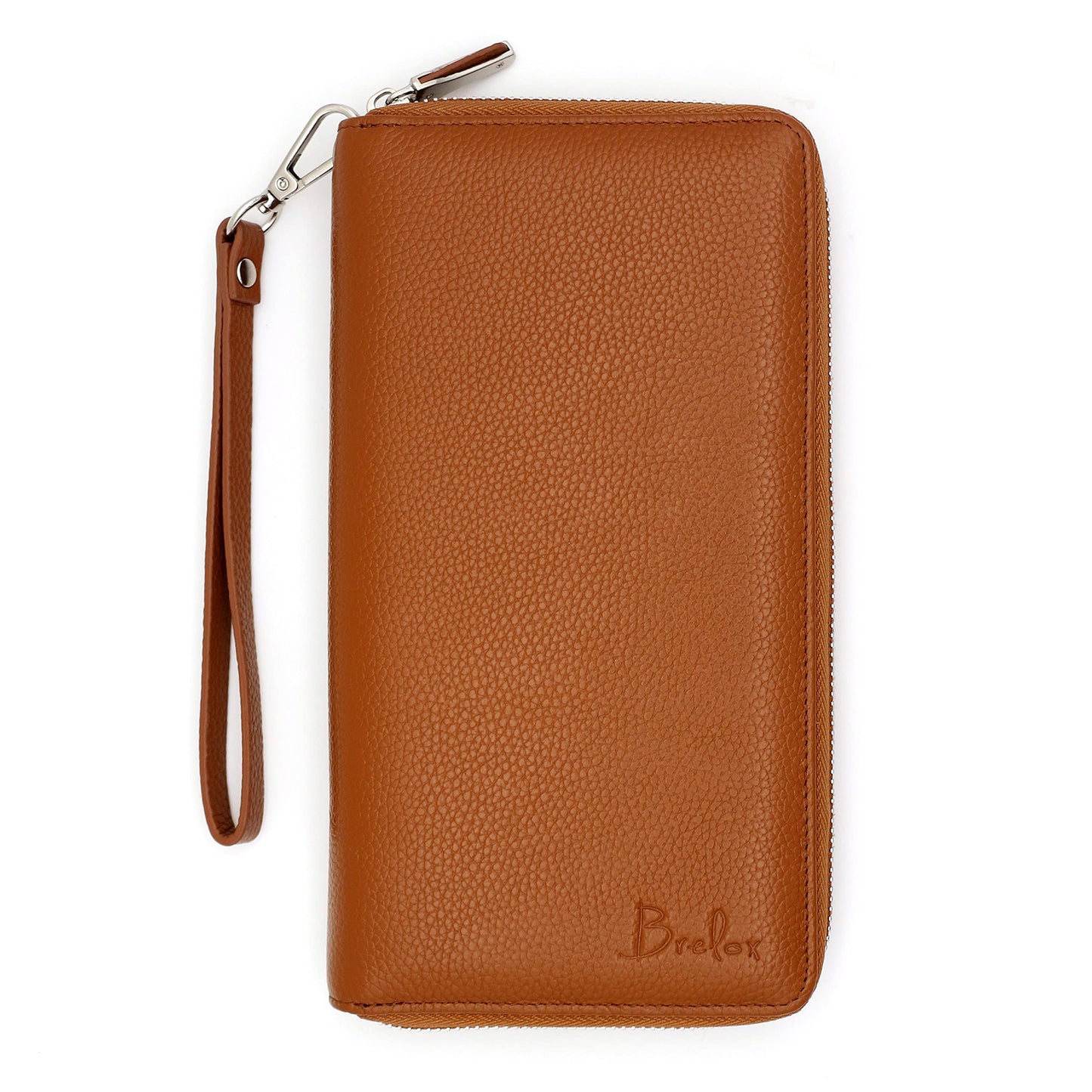 Family Passport Holder for 4 5 6 Passports RFID Blocking Travel Wallet — Genuine Leather Document Organizer, Card Slots, Boarding Pass, Wristlet — Travel Gift for Women Men | Brelox