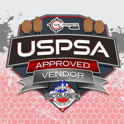 60 Official USPSA Cardboard Targets, Competition Torso Target, Full Size USPSA Cardboard Targets, Silhouette Shooting Target, Rifles, Handguns, & Shotguns, (60 Target Pack, USPSA)